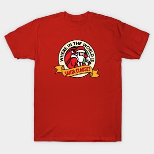 Where in the World is Santa Clause? (Red) T-Shirt